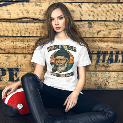 Where is the Quay, Where is the Yacht? – Vintage żeglarska Unisex t-shirt
